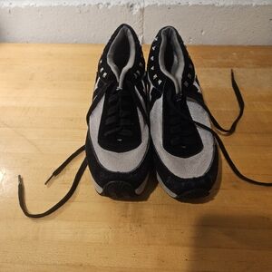 Volatile Cody Platform Womens Size 7.5 Black Leather Studded Chunky Shoes Y2K